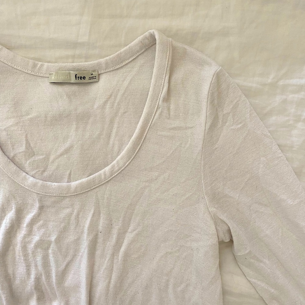Wilfred Free White Knotted Long Sleeve